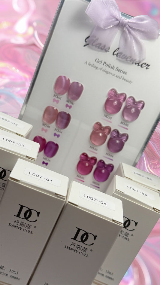 Colección GLASS LAVENDER CATEYE + Display